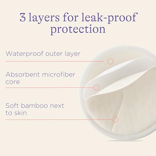 Lansinoh nursing pads inside the included mesh wash bag