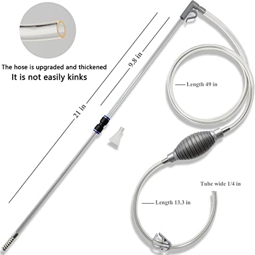 Full kit layout of the Arepk aquarium siphon vacuum system.