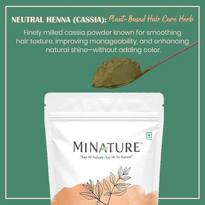 Herbal natural scalp care mask powder texture close up look