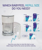 Babyfeel refill box displaying compatibility details