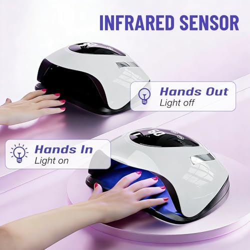 LadyMisty nail curing lamp top angle view