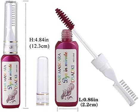 White hair color chalk stick wand detail