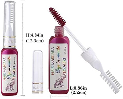 White hair color chalk stick wand detail