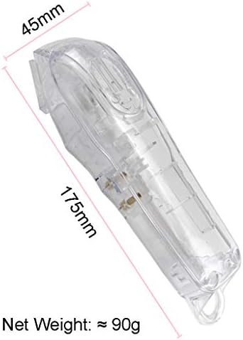 DIY modified translucent cover kit spread out showing motor cover and adjuster bar.