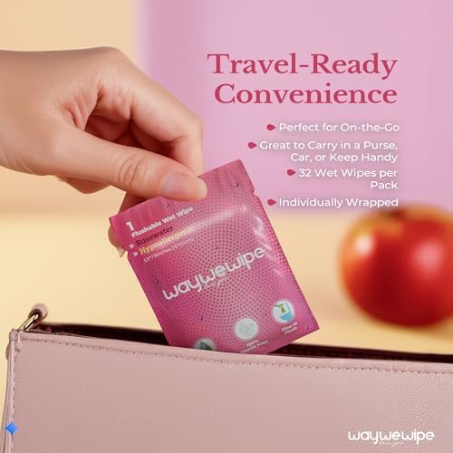 WayWeWipe hypoallergenic plant-based wipes texture close up for sensitive skin care.