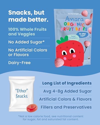 Amara organic fruit bites six pack bundle packaging view