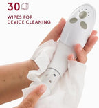 Mildly formulated organic Photonic Wipes for cleaning medical grade silicone