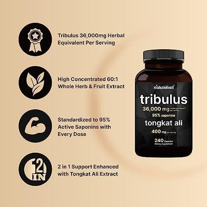 NatureBell supplement bottle showing 36000mg potency label