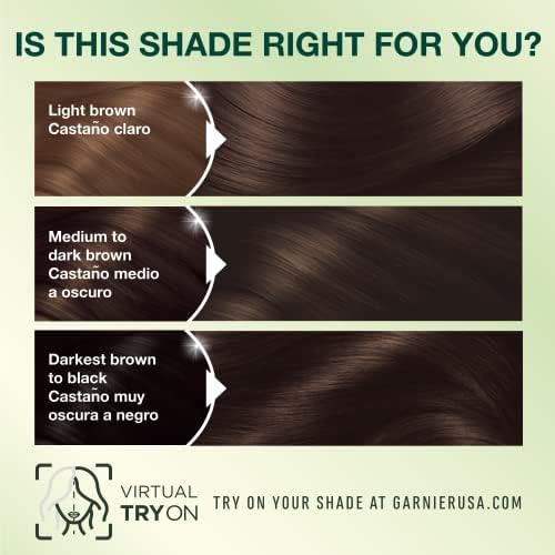 Instruction booklet and protective application gloves included inside Garnier hair dye kit