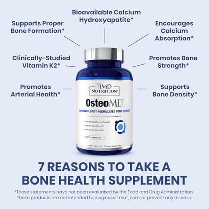 1MD Nutrition OsteoMD 90 count bottle label details