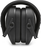 The adjustable headband mechanism of the authentic imported Walker's tactical ear muffs showing sizing flexibility.