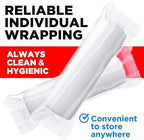 Individually wrapped 4 inch soft and breathable rolled gauze bandages.