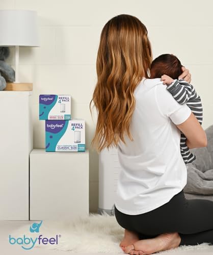 Side profile of Babyfeel refill packaging for mini pails