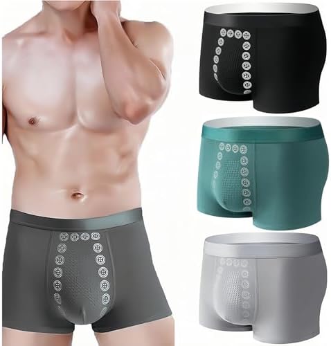 LYAART Magnetic Therapy Energetic Men Pants front view showing tourmaline dots