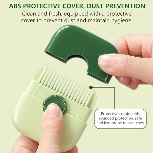 Premium ABS plastic manual hair trimmer packaging featuring both the white and green color variants
