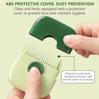 Premium ABS plastic manual hair trimmer packaging featuring both the white and green color variants