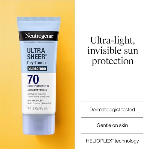 Lightweight non-greasy sun lotion with Helioplex technology