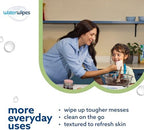 WaterWipes Sensitive+ Baby & Toddler Wipes, 3-In-1 Cleans, Cares, Protects, 99.9% Water, Textured Clean, Unscented & Hypoallergenic, 720 Count (12 Packs) - Image 7