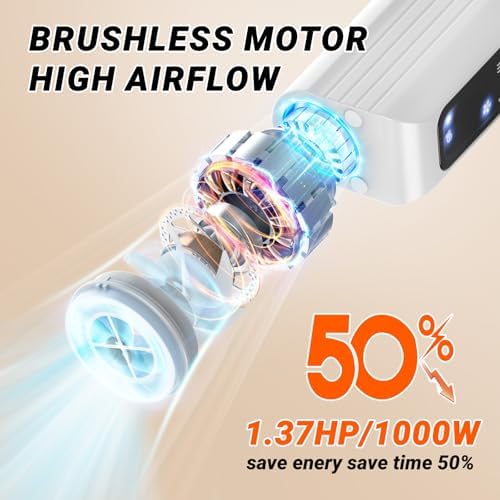 Compact and portable Fujoyia pet hair blower design