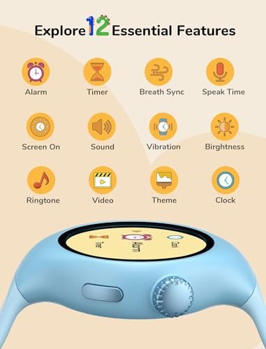 Side view of NehNeh Baby training watch buttons
