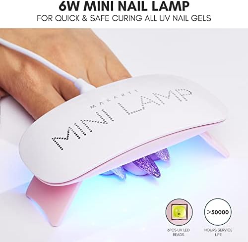 Makartt UV LED nail lamp connected to USB cable