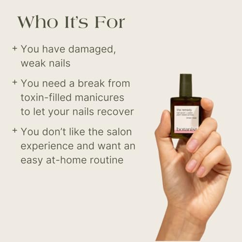 Botanist The Remedy sheer rose polish brush applicator view