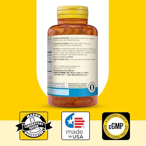 Full product packaging of Mason Natural Glucosamine and Fish Oil
