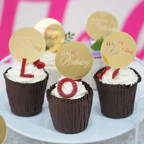 Acrylic happy birthday toppers for DIY party gift boxes