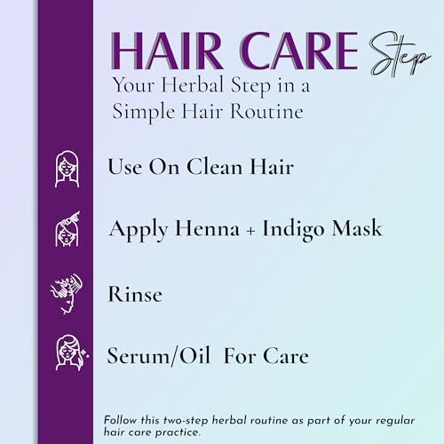 Mi Nature indigo leaf powder mixed into a smooth paste for hair application
