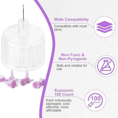 Pharmacy Choice 31 gauge diabetic needles for insulin injections