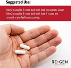 Re+Gen Nutrition Immune Support Supplement side angle bottle display