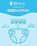 Hidalife refill cartridge top view for Dekor Plus