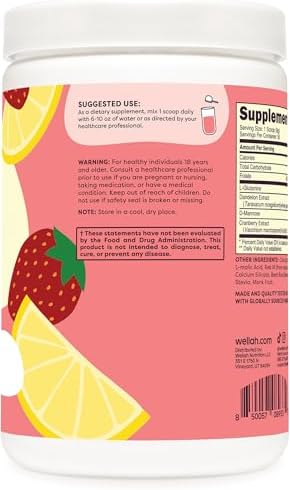 Wellah L-Glutamine powder scoop and texture view