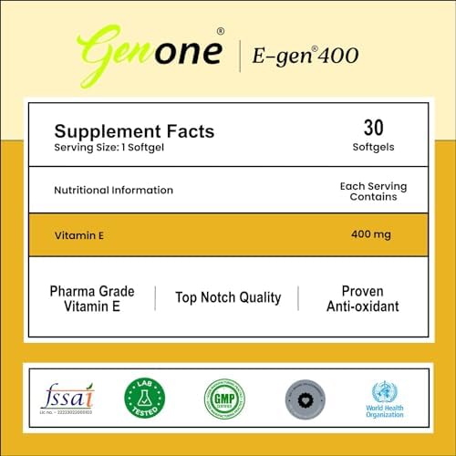 Genone E Gen 400 product display for skin and hair care