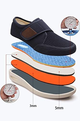 ZUMEIJIA wide fit shoes with adjustable Velcro straps for edema relief.