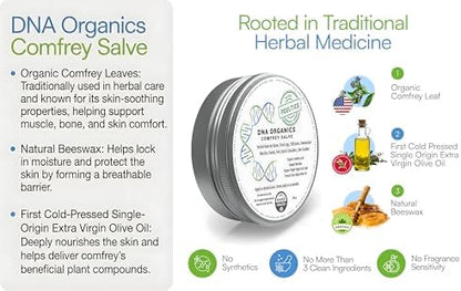 Organic herbal salve for tattoo care and skin regeneration benefits