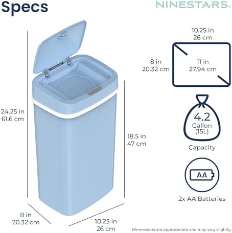 Ninestars Plastic Diaper Pail interior bag ring mechanism
