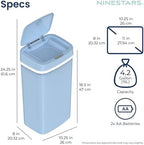 Ninestars Plastic Diaper Pail interior bag ring mechanism