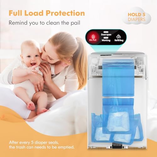 Aroma Room white diaper disposal unit in nursery setting