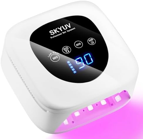 Skyuv cordless gel nail lamp with LED touch screen display