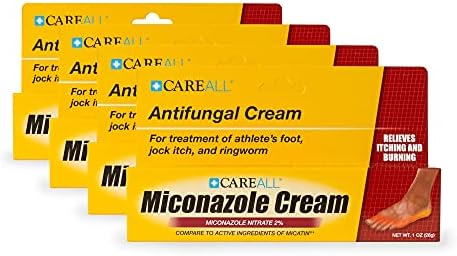 Back label of CareAll Miconazole Nitrate showing drug facts and usage directions