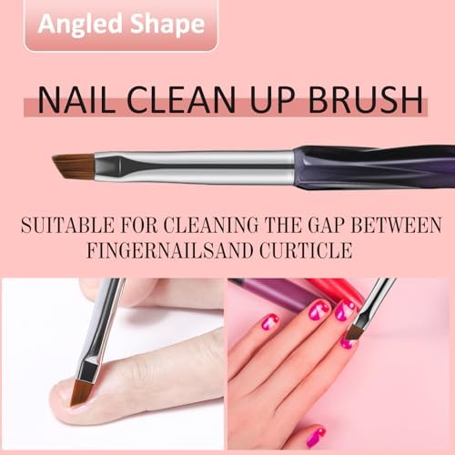 Set of three professional nail cleanup tools for gel polish