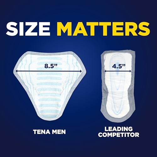 Top angle view of the 90 count TENA incontinence guards bulk packaging
