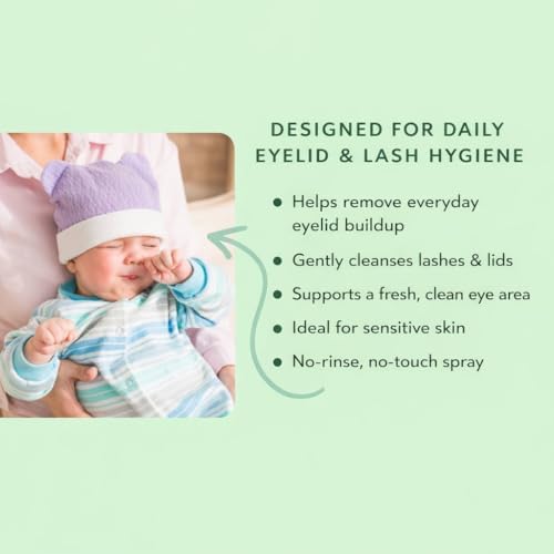 GlamBaby eyelid cleaning mist for stye and pink eye relief.