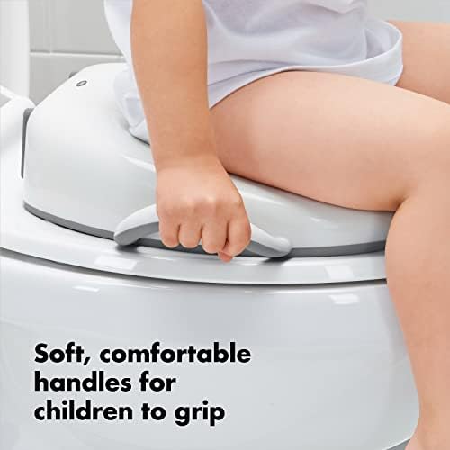 OXO Tot premium imported toddler potty seat placed securely on a standard toilet ring