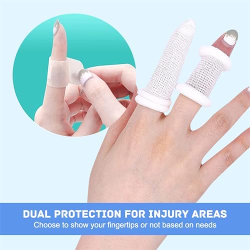 Close up view of the customizable and stretchable cotton tubular bandage material.