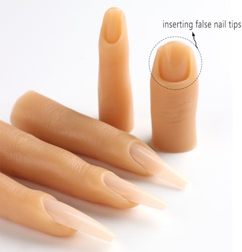 Close up of Fcozpjk nail training model finger joints