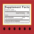 Doctor's Recipes Astaxanthin 60 softgels label nutrition facts
