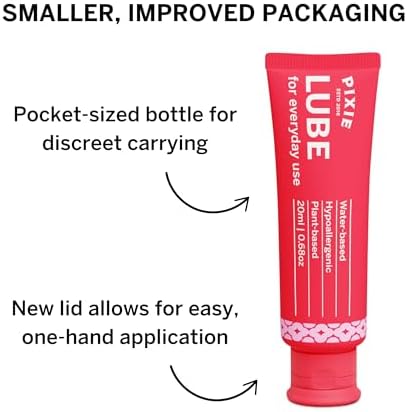Compact travel size Pixie Cup lubricant for comfortable period care.