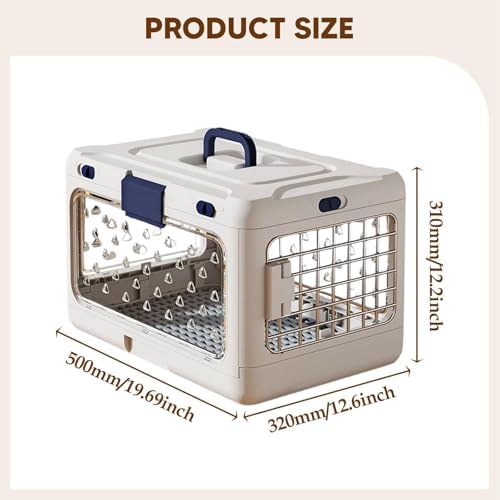 Generic brand folding animal crate interior view focusing on the metal mesh locking mechanism.